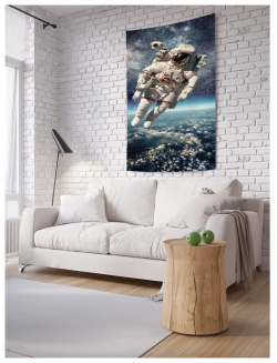 JoyArty Фотопанно на стену Космонавт над Землей 150x100 см tp_25085_100x150