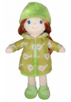 ABtoys Кукла рыжая в зелёном пальто 36 см M6023