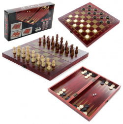 Veld CO Настольная игра Шахматы деревянные 3 в 1 107755