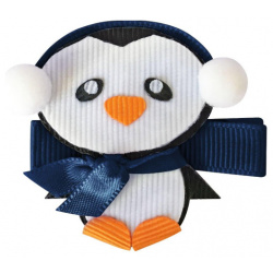Milledeux Заколка зажим Пингвин в наушниках коллекция Penguin 02