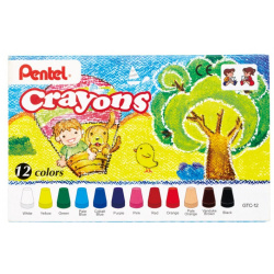 Pentel Восковые мелки Crayons 12 шт  GTC