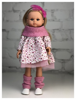 Lamagik S L  Кукла Нэни в платье с розовом шарфом 42 см 42011C