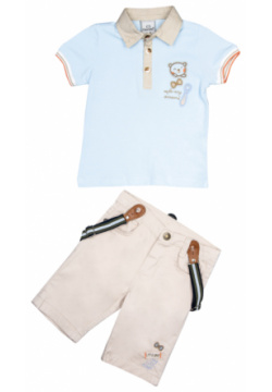 Cascatto  Комплект одежды для мальчика (футболка бриджи подтяжки) G KOMM18/11