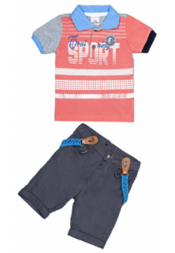 Cascatto  Комплект одежды для мальчика (футболка бриджи подтяжки) G KOMM18/06