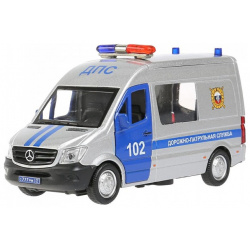 Технопарк Машина металлическая Mercedes Benz Sprinter Полиция 14 см SPRINTERVAN 14POL SR