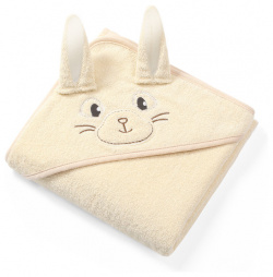BabyOno Полотенце махровое с капюшоном Bunny Ears 100x100 см 963