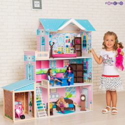 Paremo Деревянный кукольный домик Беатрис Гранд с мебелью и гаражом (11 предметов) PD318 12