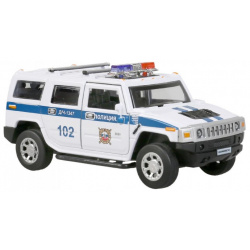Технопарк Машина металлическая Hummer H2 Полиция HUM2 12SLPOL WH