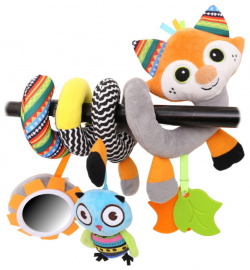 Подвесная игрушка Biba Toys Развивающая спираль Лисенок и друзья 30x26x11 см WF223