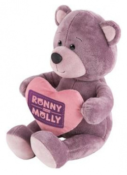 Мягкая игрушка Ronny&Molly Мишка Ронни с Сердечком в Коробке 21 см RM R012