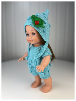 TuKiTu Комплект одежды для кукол и пупсов Эльф (комбинезон  шапочка пинетки) 30 см 16