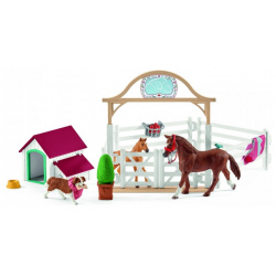 Schleich Лошади для гостей Ханны с собакой Руби серия Horse 42458/14598