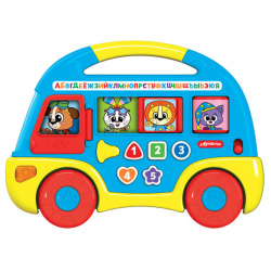 Развивающая игрушка Азбукварик Музыкальный автобус Первые знания 2808В 