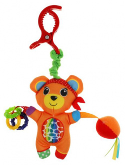 Погремушка Умка Текстильная игрушка Мишка с мячиком RPH B5