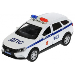 Технопарк Машина металлическая Lada Vesta SW Cross Полиция 12 см VESTACROSS 12POL
