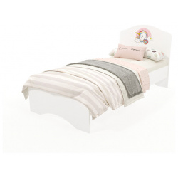 Подростковая кровать ABC King классика №1 Единорог 160x90 низкое изножье без ящика ROG 1004 160