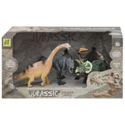 KiddiePlay Набор фигурок динозавров 12 см 4 шт  12610