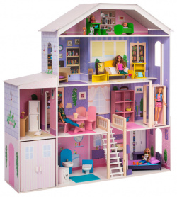 Paremo Деревянный кукольный домик Фантазия с гаражом и мебелью (23 предметов) PD316 03