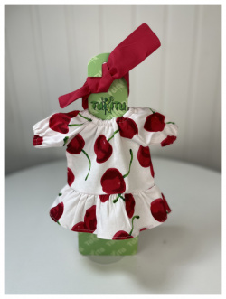 TuKiTu Комплект одежды для кукол (платье свободное Вишневый сад  повязка на голову) 34 см 32