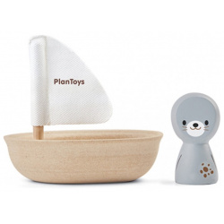Деревянная игрушка Plan Toys Лодка и тюлень 5710
