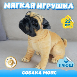 Мягкая игрушка KiDWoW Собака Мопс 393001809 