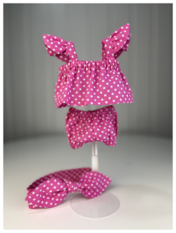 TuKiTu Комплект одежды для кукол (топ с крылышками  шорты бант) 26 см 5