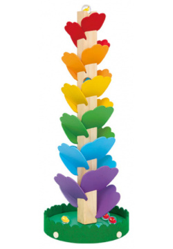 Деревянная игрушка Tooky Toy Разноцветная головоломка лабиринт TH731