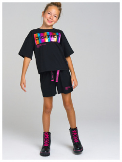 Playtoday Комплект для девочек Digitize tween girls (футболка  шорты) 12321020 P