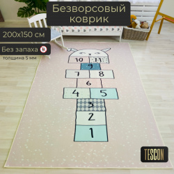 Игровой коврик TESCON  Безворсовый войлочный детский "Классики Зайка"150*200 см TC 152003