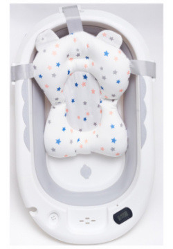 Agex Складная ванночка для новорожденных с термометром Aqua ДУБЛЬ agexaqua