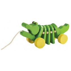 Каталка игрушка Plan Toys Танцующий крокодил 5105 Деревянная  веселый