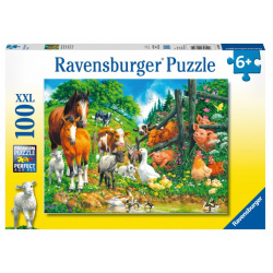 Ravensburger Пазл Встреча животных 100 элементов 10689