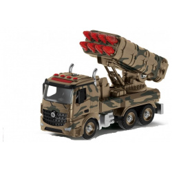 Funky Toys Военная машина конструктор с ракетной установкой фрикционная 1:12 28 см FT61168