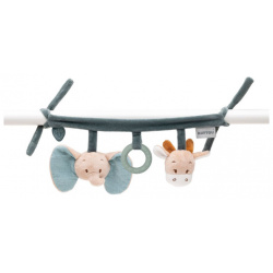 Подвесная игрушка Nattou Soft toy Luna & Axel Жираф и Слоник на завязках 748162