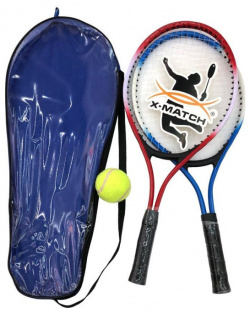 X Match Ракетки для большого тенниса 2 шт  и мяч 64927