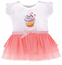 Mary Poppins Одежда для куклы футболка и юбочка Пирожное 38 43 см 452153