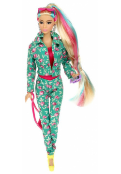 Карапуз Кукла в розово зелёном брючном костюме София 29 см SFS 02 BB B