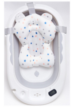 Agex Складная ванночка для новорожденных с термометром Aqua 