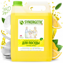 Synergetic Средство для мытья посуды Сочный лимон 5 л 103500/4613720 438891 S