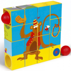 Деревянная игрушка Scratch  Пазл трек Цирк 6181031