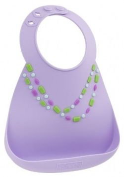 Нагрудник Make my day Baby Bib Lilac Jewels BB108  Детский