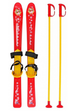 R Toys Лыжи детские с палками и креплениями Т3350