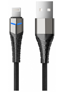 Кабель Accesstyle AL24 F100LED USB Lighting 1м Black Технические характеристики