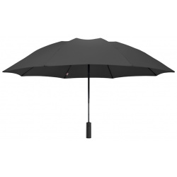 Зонт NINETYGO обратного складывания с подсветкой  чёрный