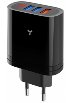 Сетевое зарядное устройство Accesstyle Topaz 30W3A Black 