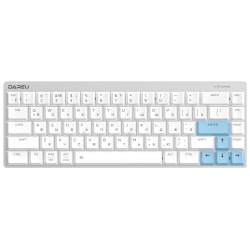 Беспроводная клавиатура Dareu EK868 White/Blue (Red Switch) 