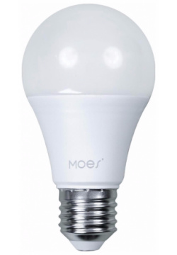 Умная светодиодная лампочка MOES Smart LED Bulb WB TDA9 RCW E27 Е27  холодный белый