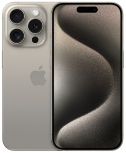 Смартфон Apple iPhone 15 Pro 128Gb Natural Titanium (MTQ63CH/A) 