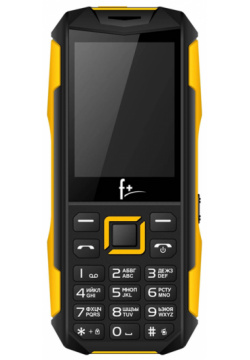 Мобильный телефон F+ PR240 Black/Yellow Fplus —