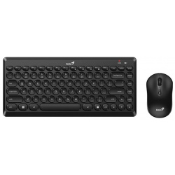 Комплект беспроводная клавиатура + мышь Genius LuxeMate Q8000  Black